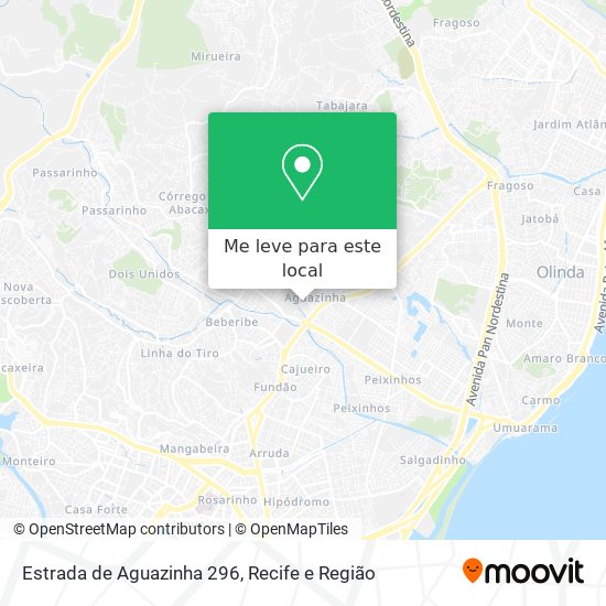 Estrada de Aguazinha 296 mapa