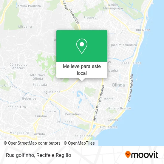 Rua golfinho mapa