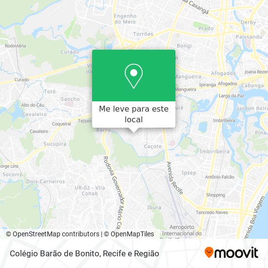 Colégio Barão de Bonito mapa