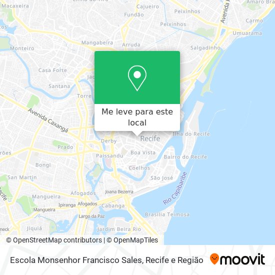 Escola Monsenhor Francisco Sales mapa