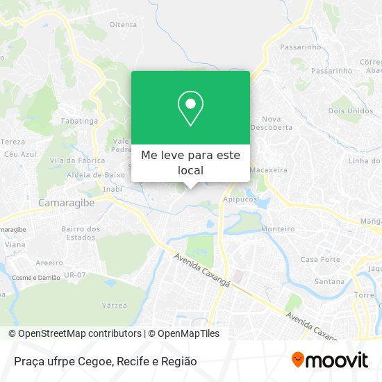 Praça ufrpe Cegoe mapa