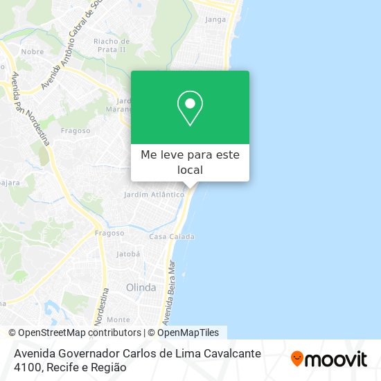 Avenida Governador Carlos de Lima Cavalcante 4100 mapa