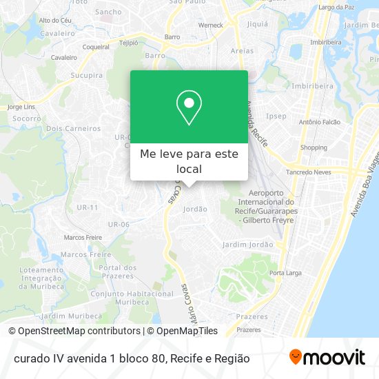 curado IV avenida 1 bloco 80 mapa