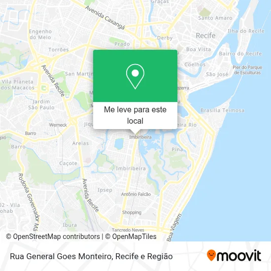Rua General Goes Monteiro mapa