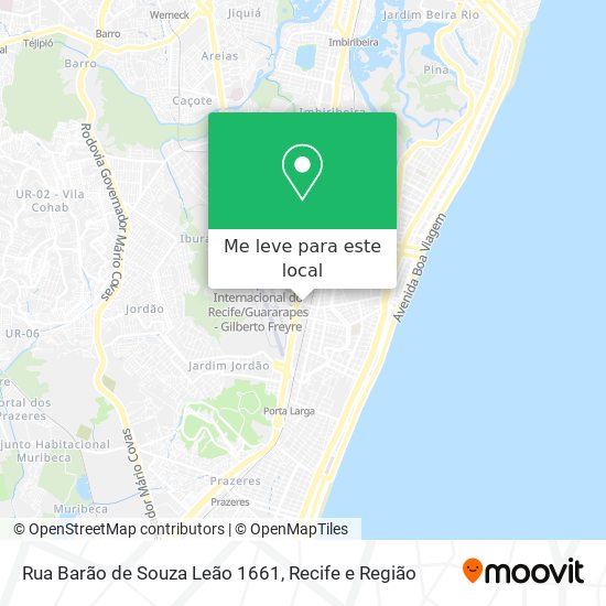Rua Barão de Souza Leão 1661 mapa