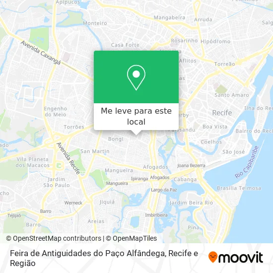 Feira de Antiguidades do Paço Alfândega mapa
