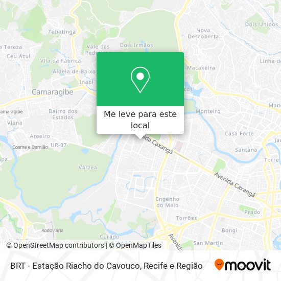 BRT - Estação Riacho do Cavouco mapa