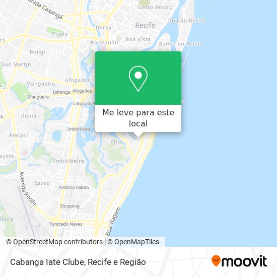 Cabanga Iate Clube mapa