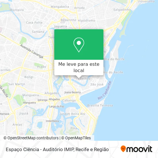 Espaço Ciência - Auditório IMIP mapa