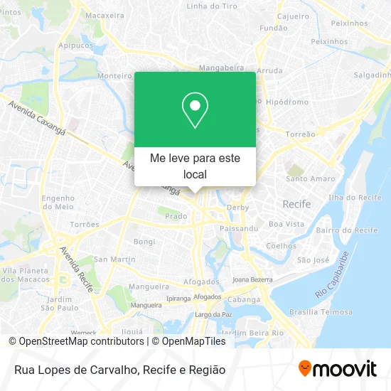 Rua Lopes de Carvalho mapa