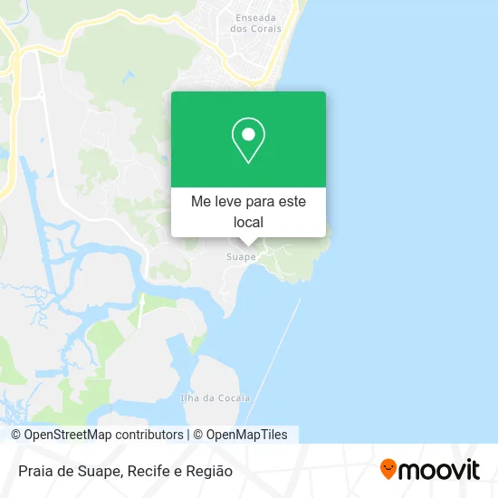 Praia de Suape mapa