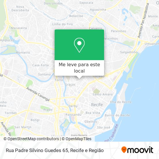 Rua Padre Silvino Guedes 65 mapa