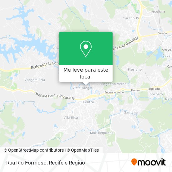 Rua Rio Formoso mapa