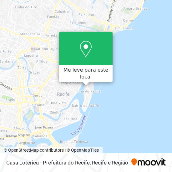 Casa Lotérica - Prefeitura do Recife mapa
