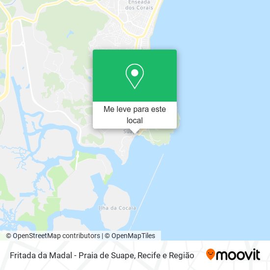 Fritada da Madal - Praia de Suape mapa