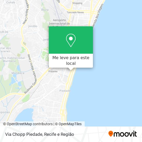 Via Chopp Piedade mapa