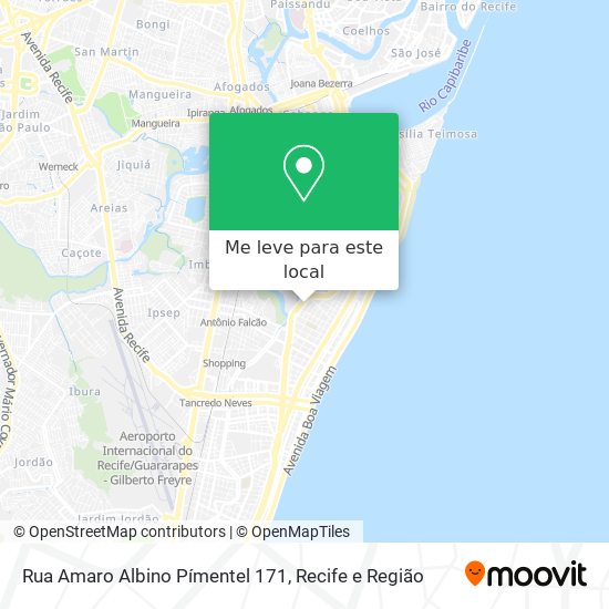 Rua Amaro Albino Pímentel 171 mapa