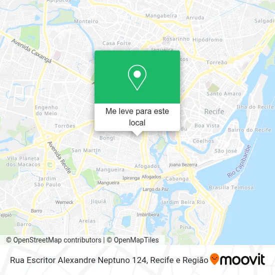 Rua Escritor Alexandre Neptuno 124 mapa