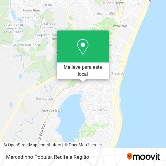 Mercadinho Popular mapa