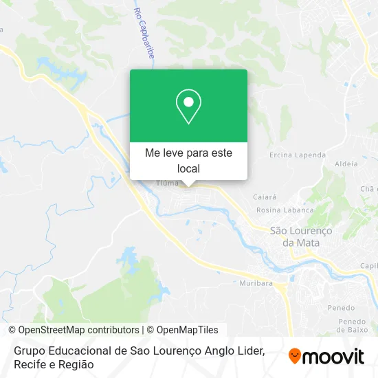 Grupo Educacional de Sao Lourenço Anglo Lider mapa