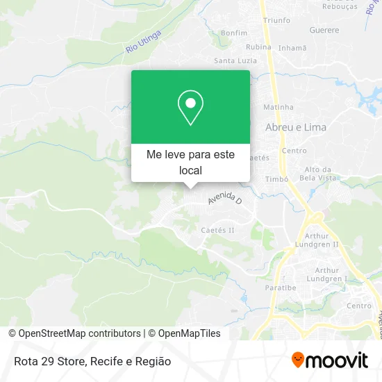 Rota 29 Store mapa