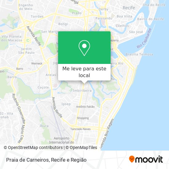 Praia de Carneiros mapa