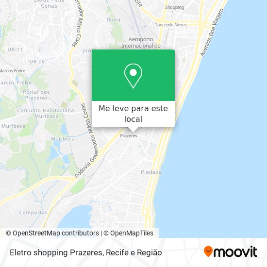 Eletro shopping Prazeres mapa