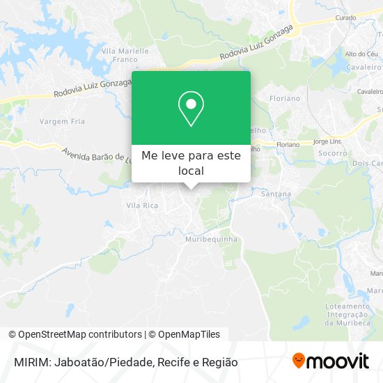 MIRIM: Jaboatão/Piedade mapa