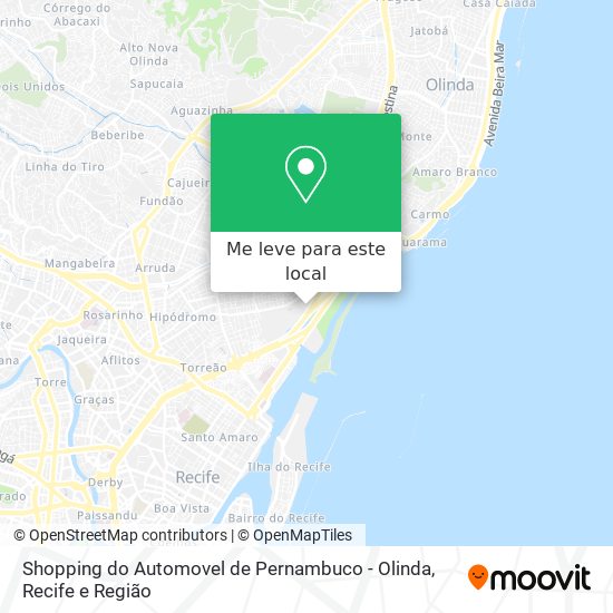 Shopping do Automovel de Pernambuco - Olinda mapa