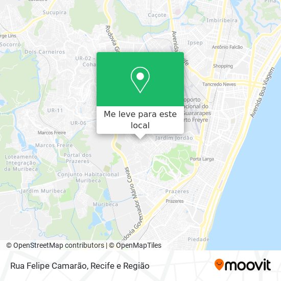 Rua Felipe Camarão mapa
