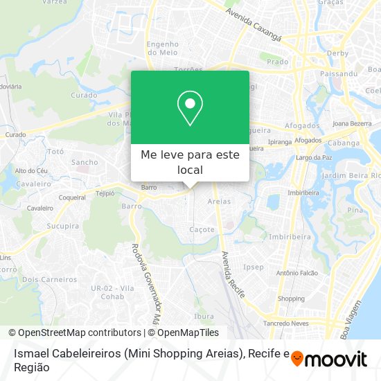 Ismael Cabeleireiros (Mini Shopping Areias) mapa