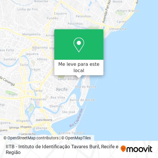 IITB - Intituto de Identificação Tavares Buril mapa