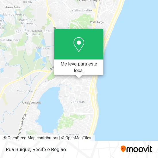 Rua Buíque mapa
