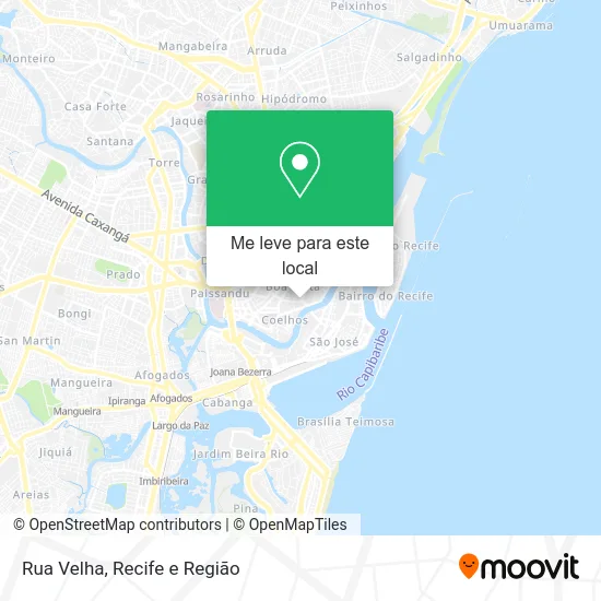 Rua Velha mapa