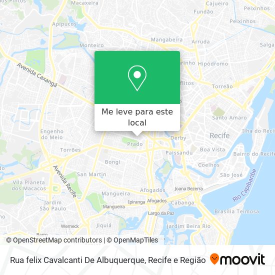 Rua felix Cavalcanti De Albuquerque mapa