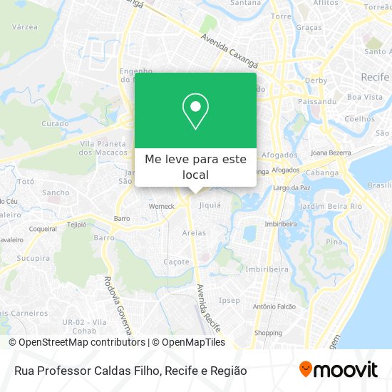 Rua Professor Caldas Filho mapa