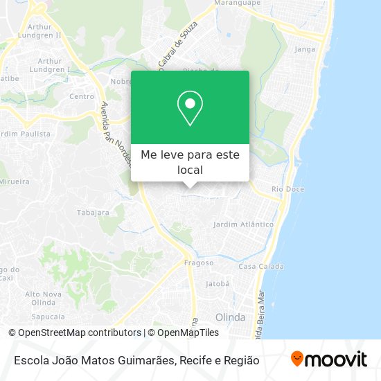 Escola João Matos Guimarães mapa