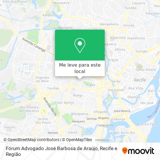 Fórum Advogado José Barbosa de Araújo mapa