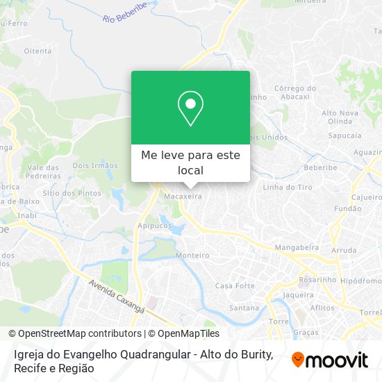 Igreja do Evangelho Quadrangular - Alto do Burity mapa
