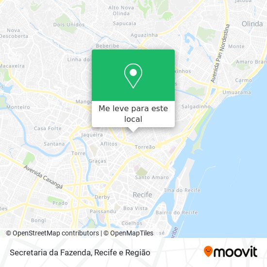 Secretaria da Fazenda mapa