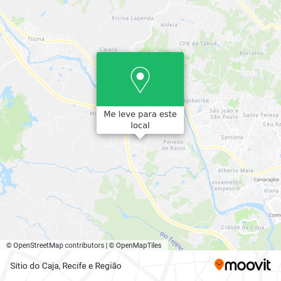 Sítio do Caja mapa