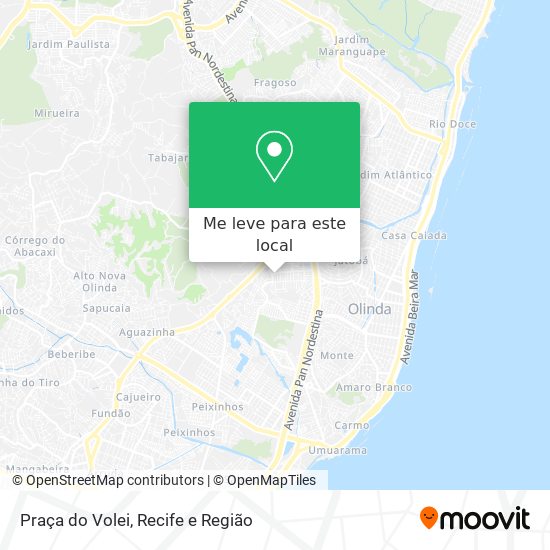 Praça do Volei mapa