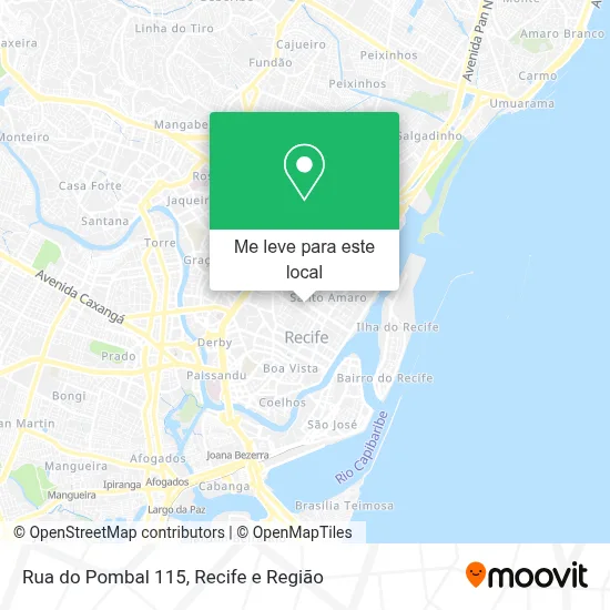 Rua do Pombal 115 mapa