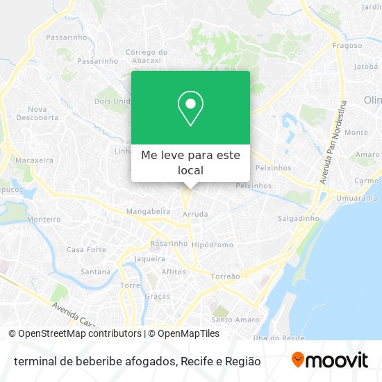 terminal de beberibe afogados mapa