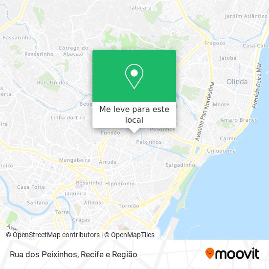 Rua dos Peixinhos mapa