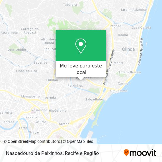 Nascedouro de Peixinhos mapa
