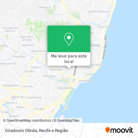 Giradouro Olinda mapa