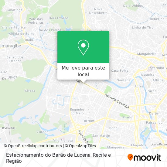 Estacionamento do Barão de Lucena mapa