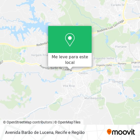 Avenida Barão de Lucena mapa