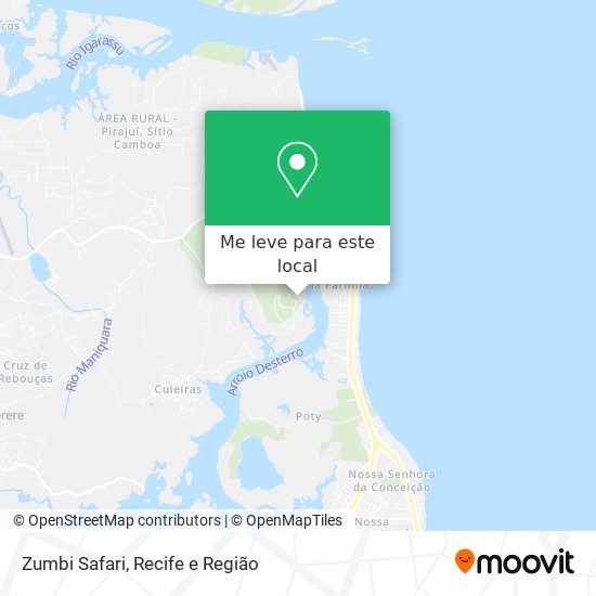 Zumbi Safari mapa